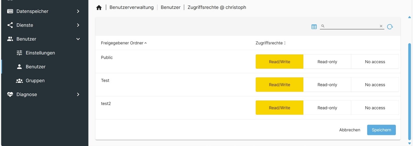 Bestätigung zum Löschen des Ordners